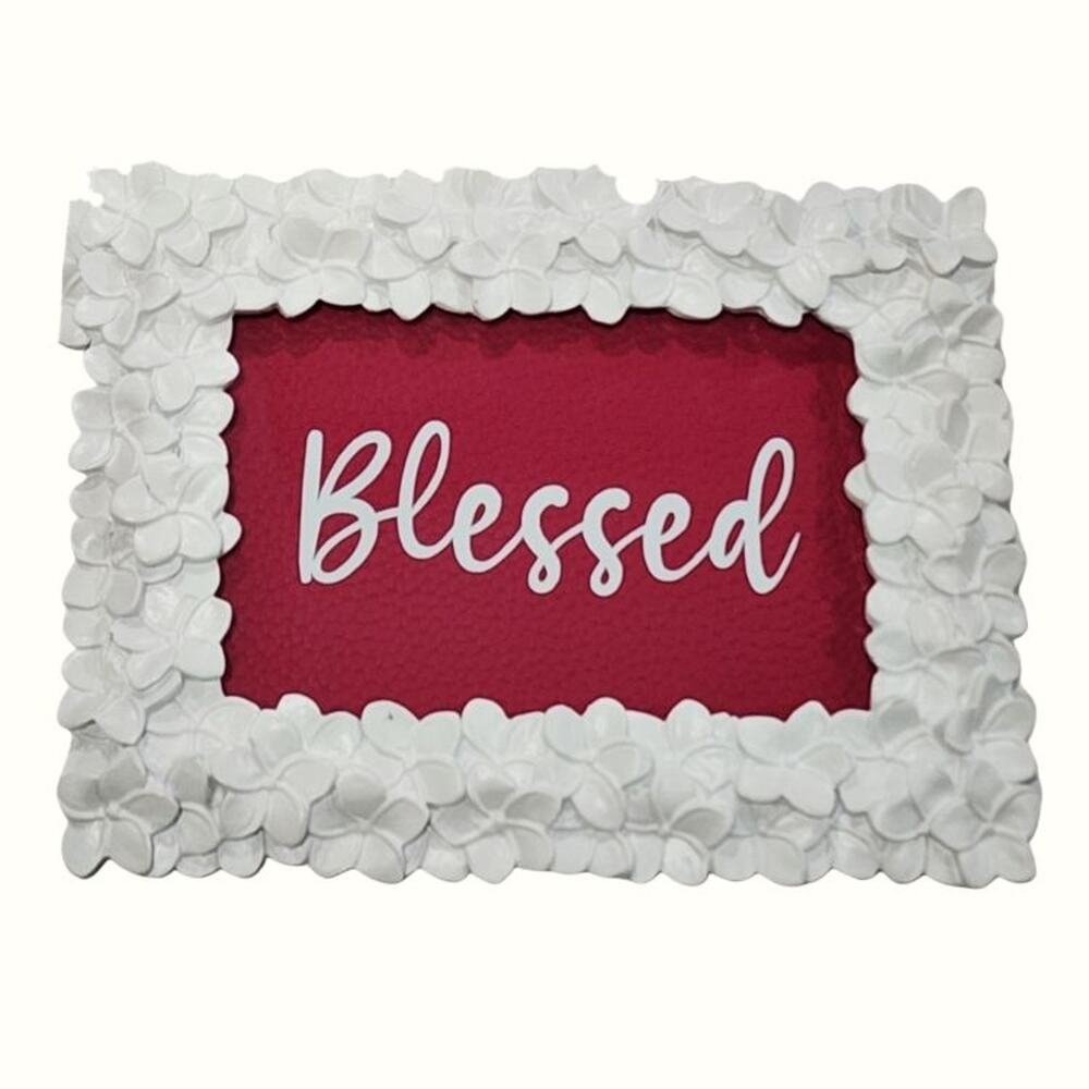 Blessed Magenta & White Jewelry Tray / vanity Tray / Display Frame